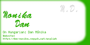 monika dan business card